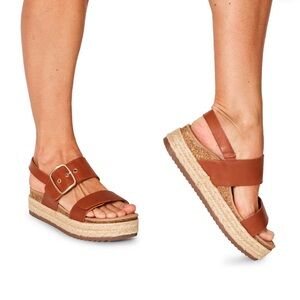 Aetrex Vania Sandals Cognac Size 39 8.5
